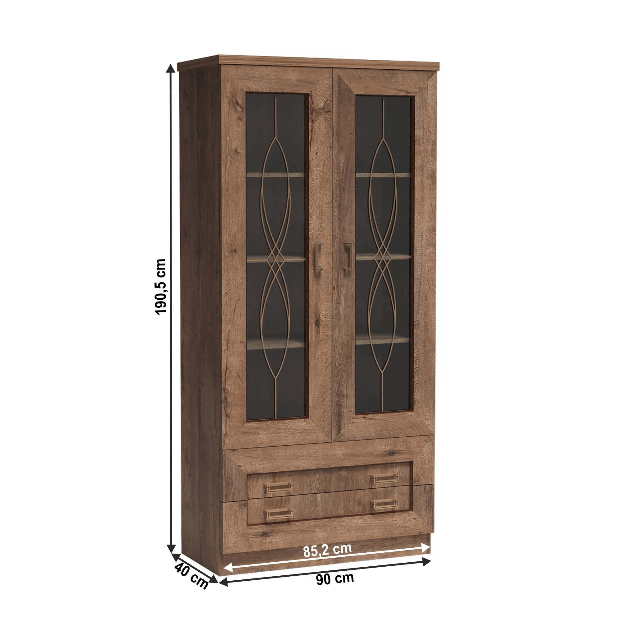 Vitrina, stejar lefkas, TEDY Typ T8 — imaginea 2