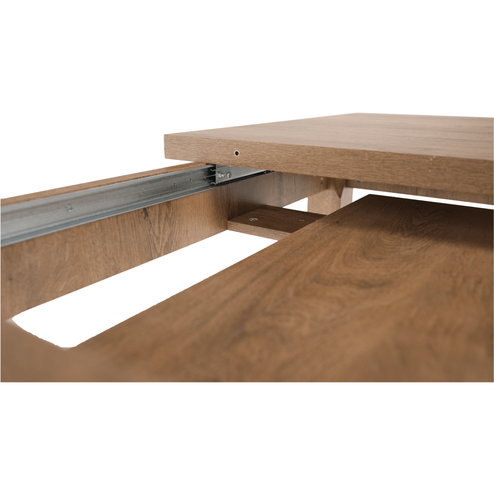 Masa extensibila pentru dining, stejar lefkas inchis, 160-203x90 cm, MONTANA STW — imaginea 3
