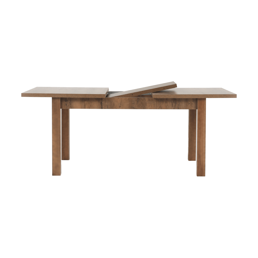 Masa extensibila pentru dining, stejar lefkas inchis, 160-203x90 cm, MONTANA STW — imaginea 9