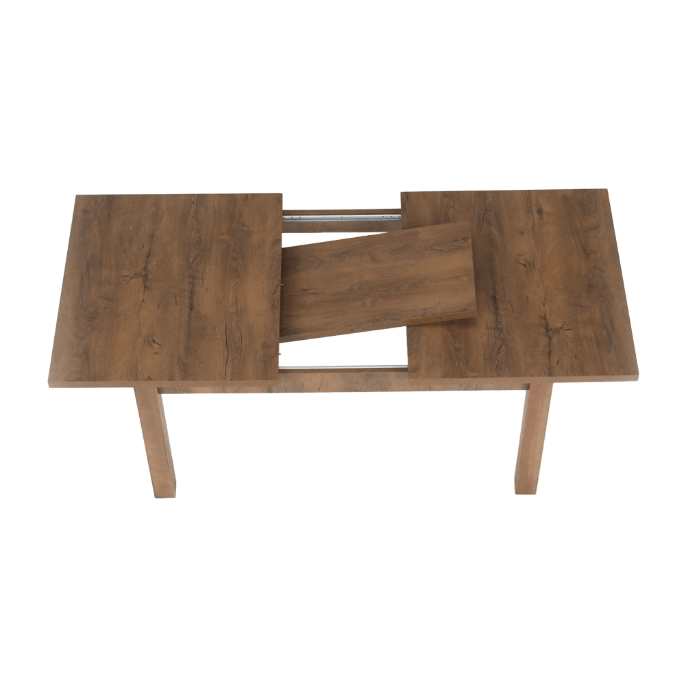 Masa extensibila pentru dining, stejar lefkas inchis, 160-203x90 cm, MONTANA STW — imaginea 16