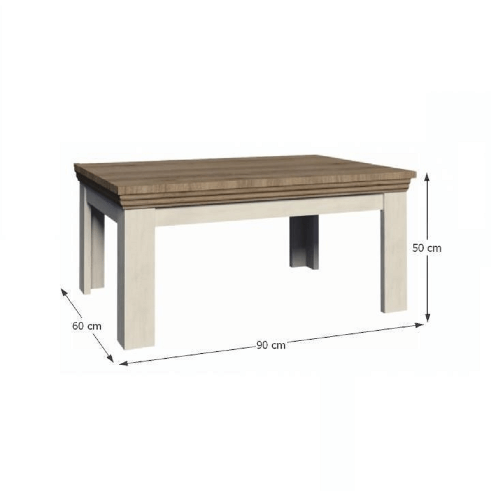 Masuta de cafea, pin nordic/stejar salbatic, ROYAL LN — imaginea 3