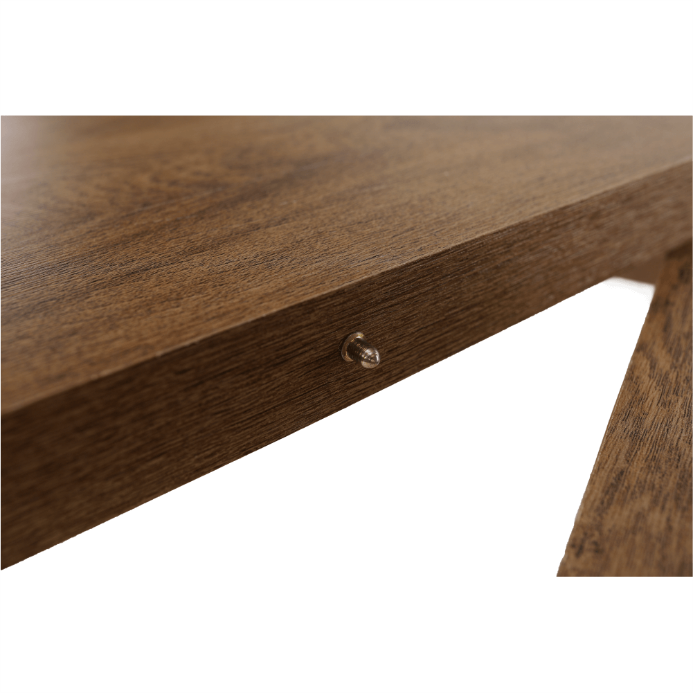 Masa extensibila pentru dining, stejar lefkas inchis, 160-203x90 cm, MONTANA STW — imaginea 20