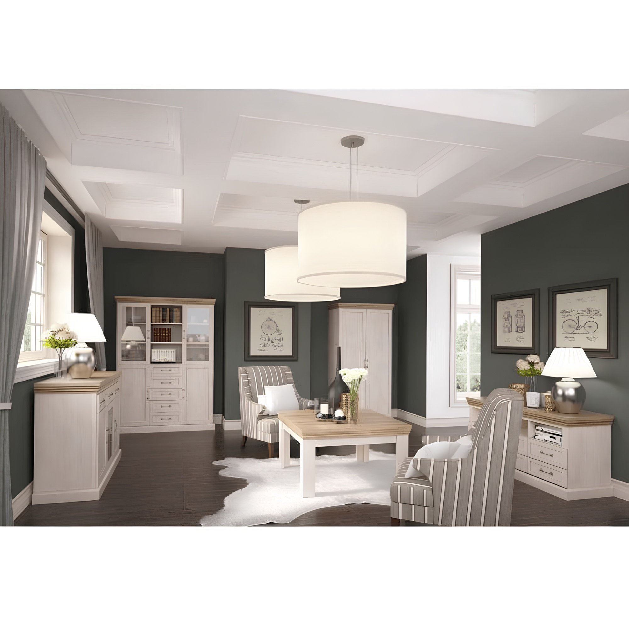 Dulap, pin nordic/stejar salbatic, ROYAL S1D — imaginea 2