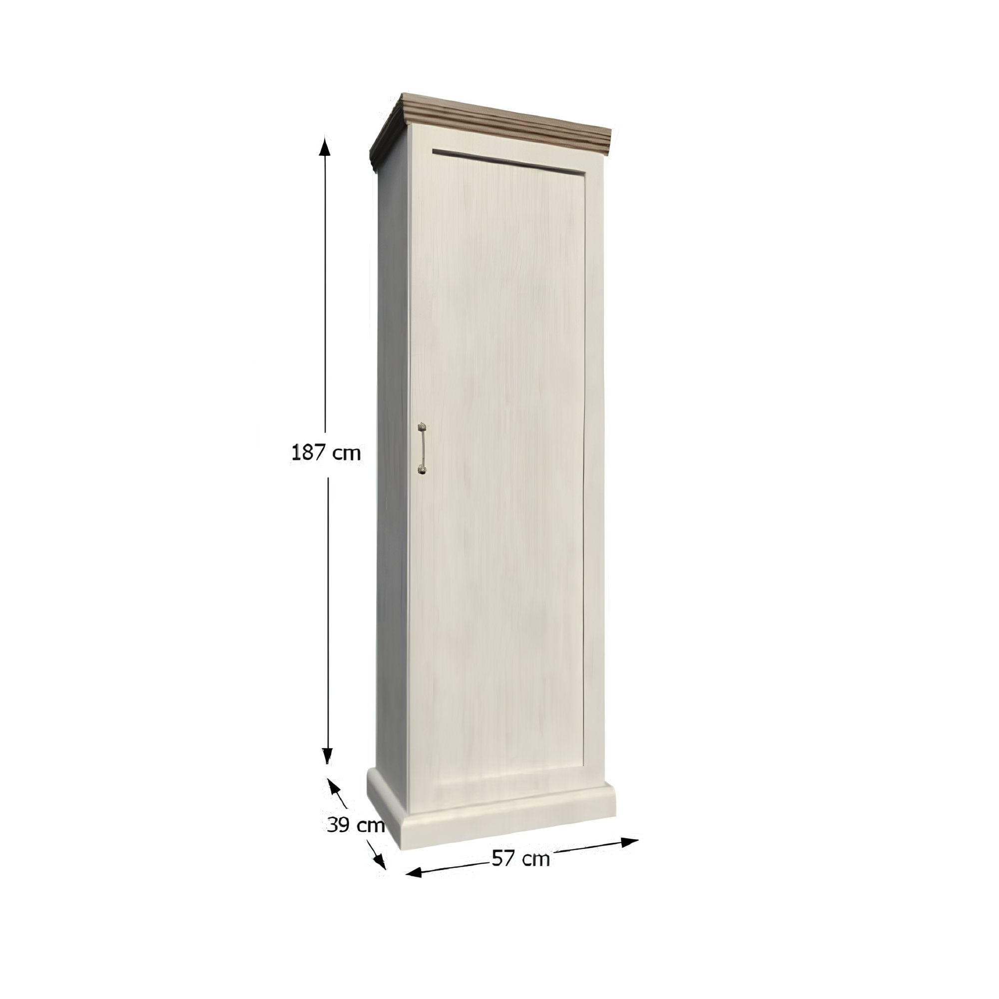 Dulap, pin nordic/stejar salbatic, ROYAL S1D — imaginea 3