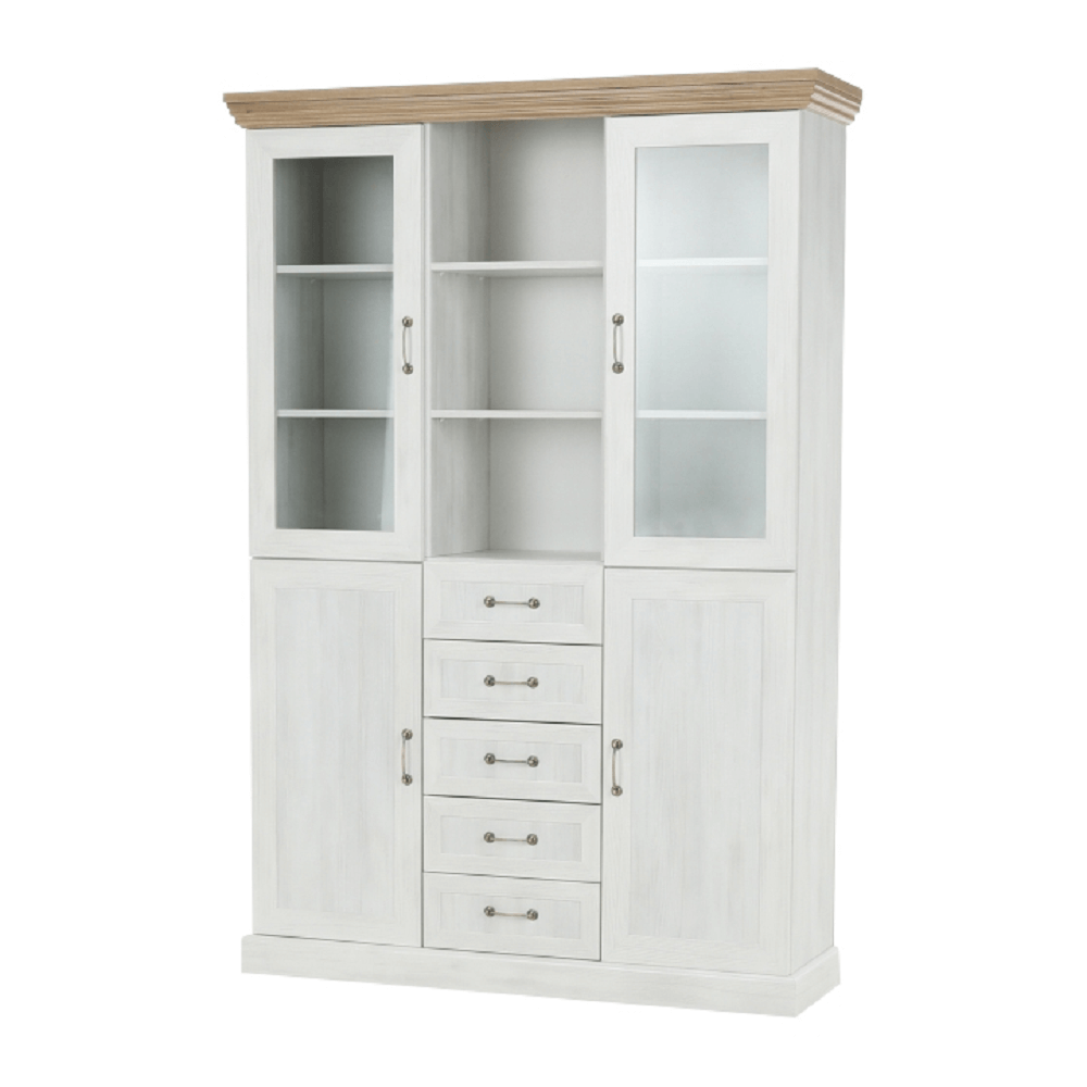 Vitrina, pin nordic/stejar salbatic, ROYAL W2D — imaginea 2