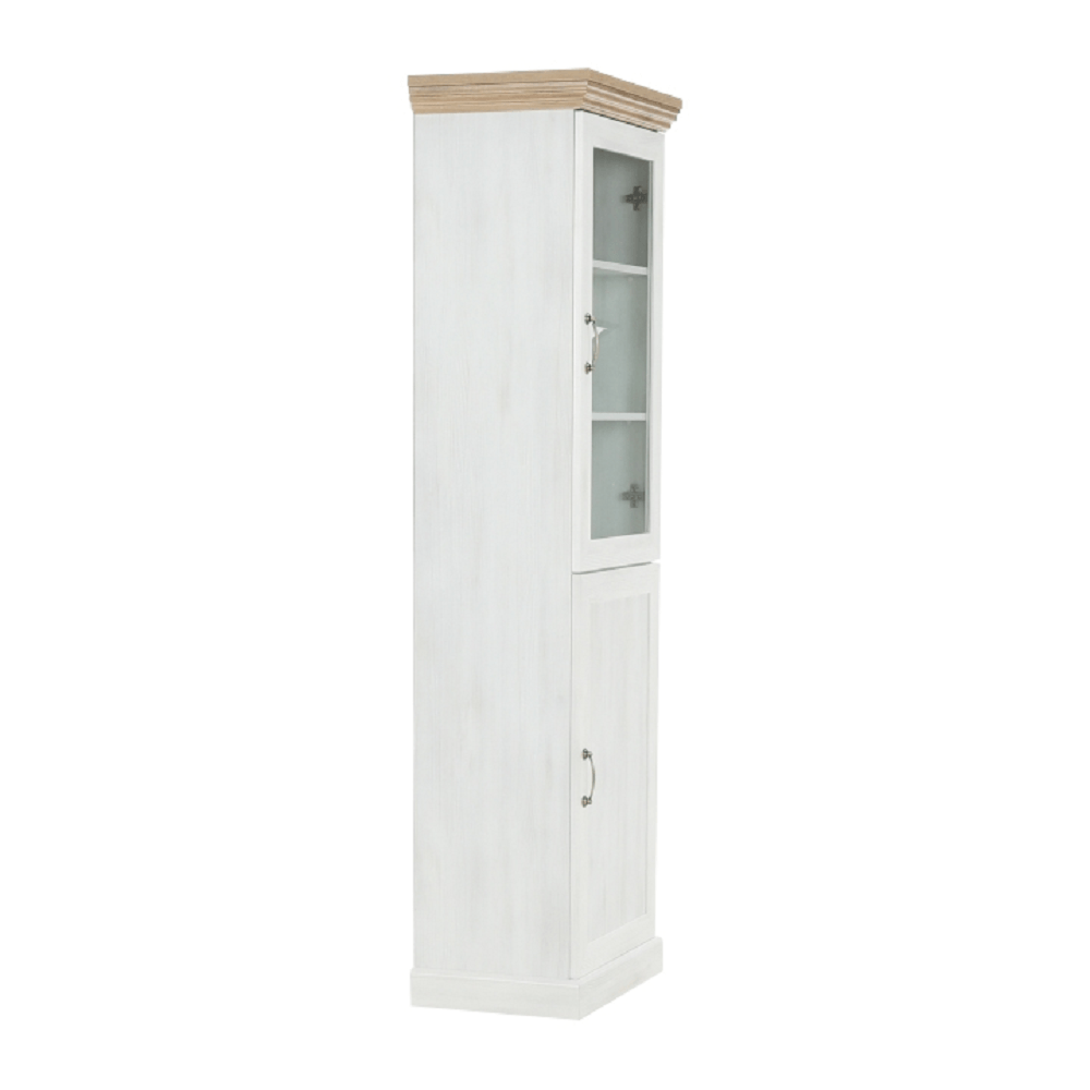 Vitrina, pin nordic/stejar salbatic, ROYAL W1D — imaginea 2