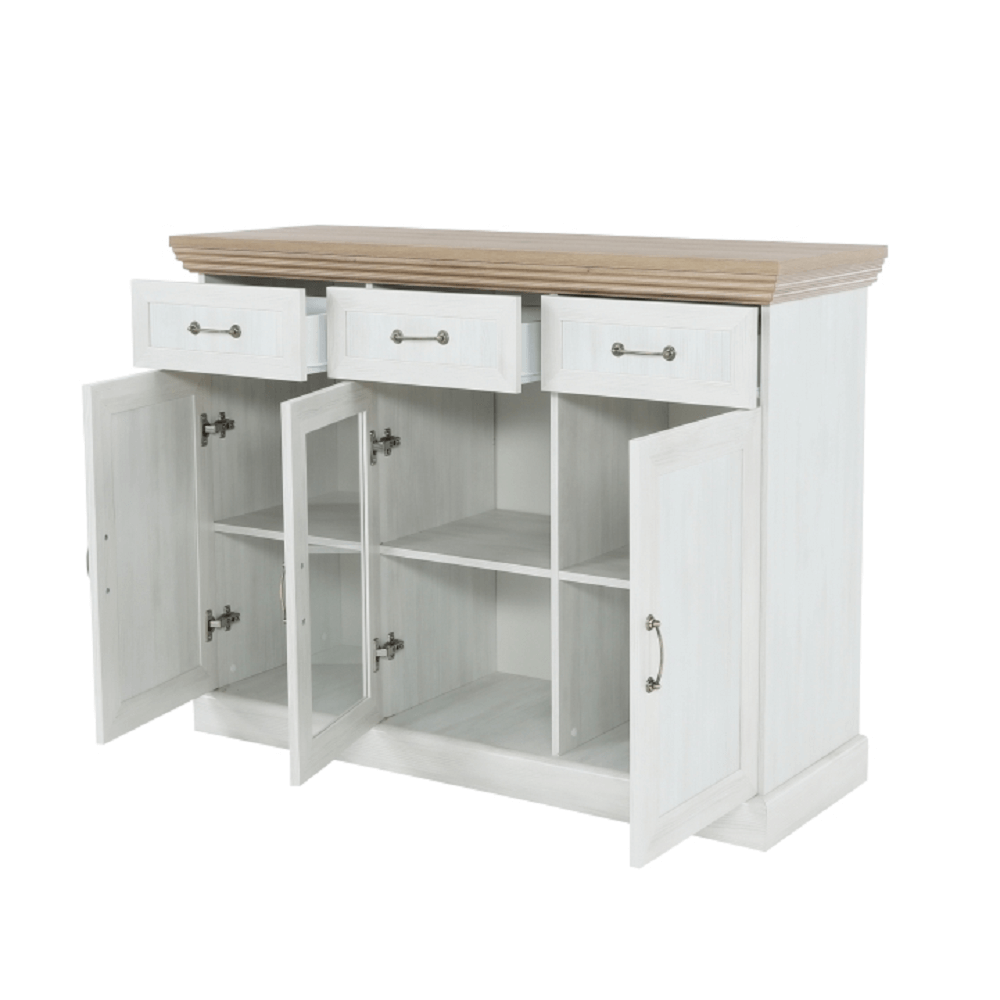 Comoda cu trei usi, pin nordic/stejar salbatic, ROYAL K1S — imaginea 2