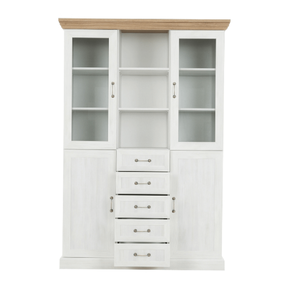 Vitrina, pin nordic/stejar salbatic, ROYAL W2D — imaginea 3