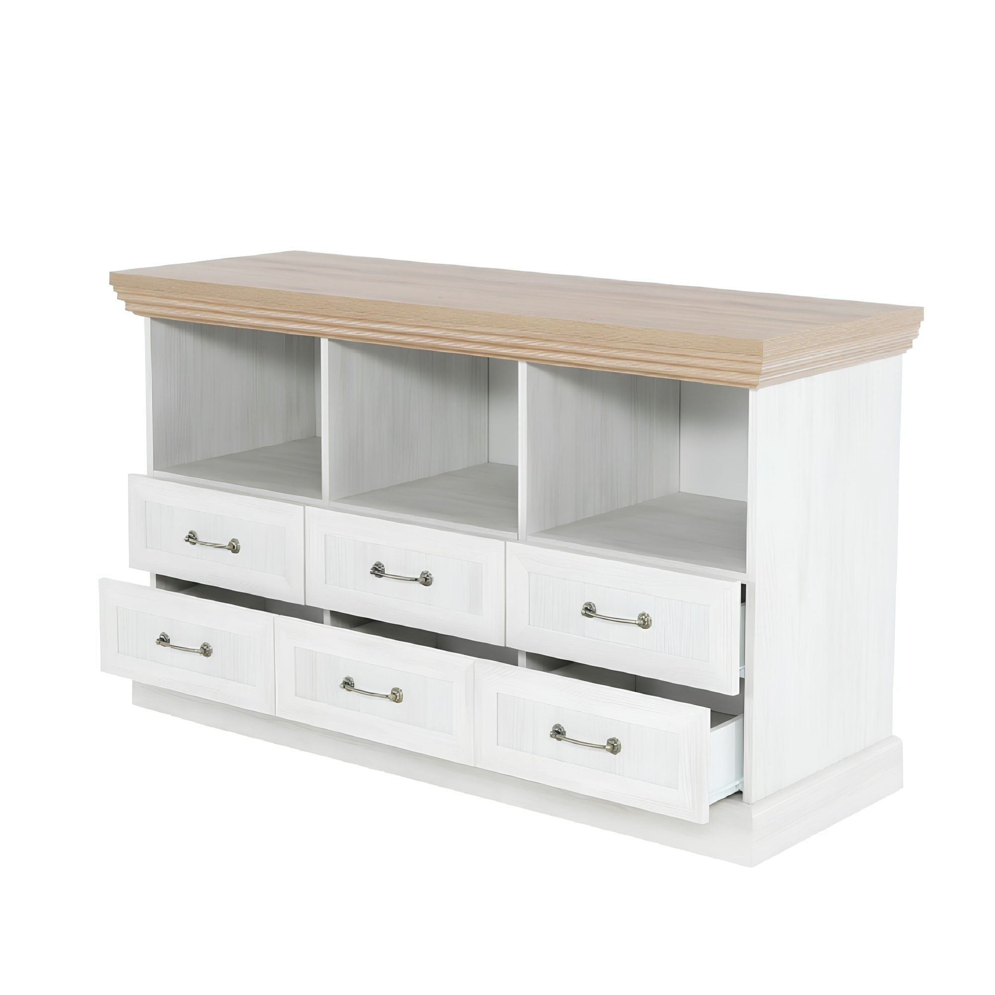 Comoda TV, pin nordic/stejar salbatic, ROYAL RS — imaginea 2