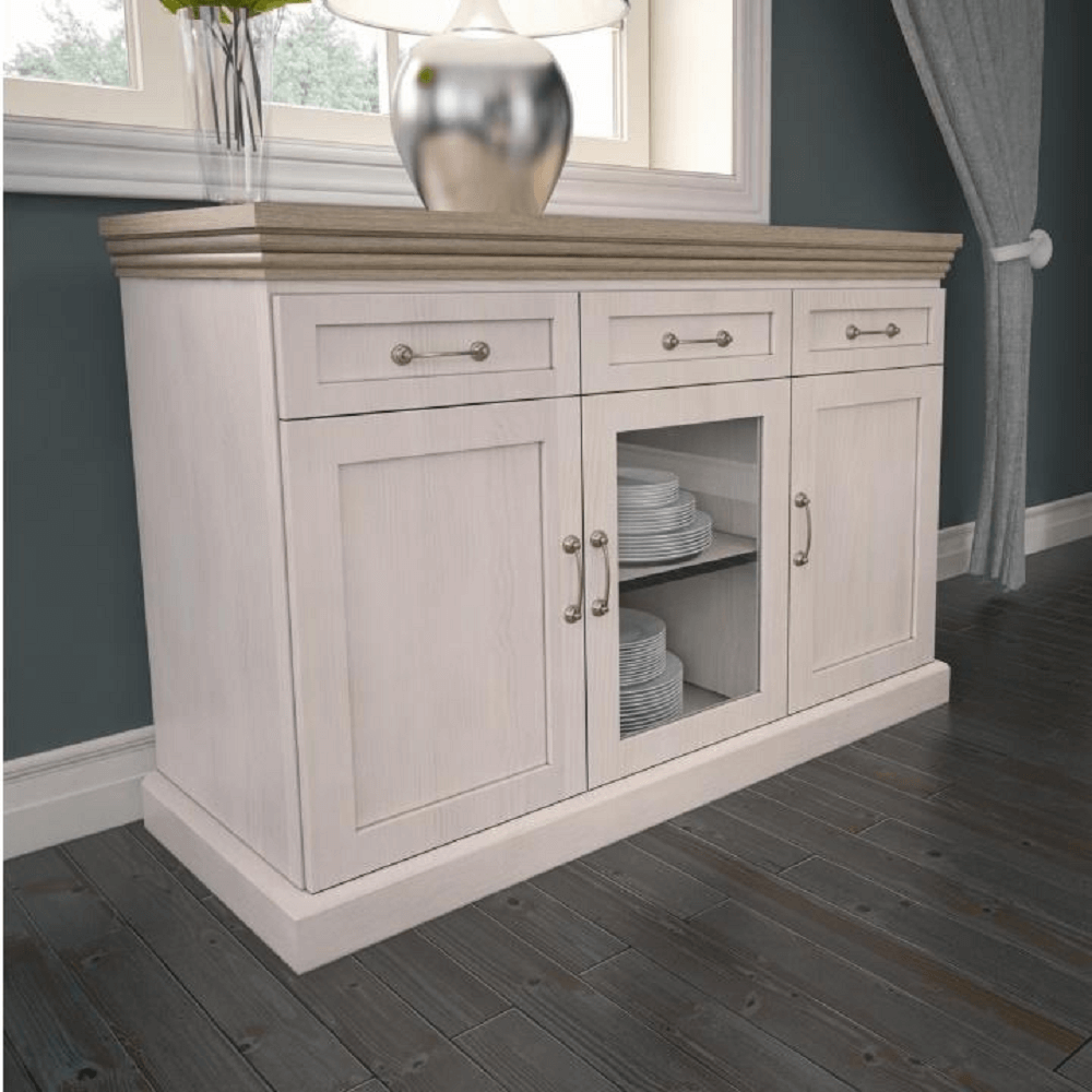 Comoda cu trei usi, pin nordic/stejar salbatic, ROYAL K1S — imaginea 3