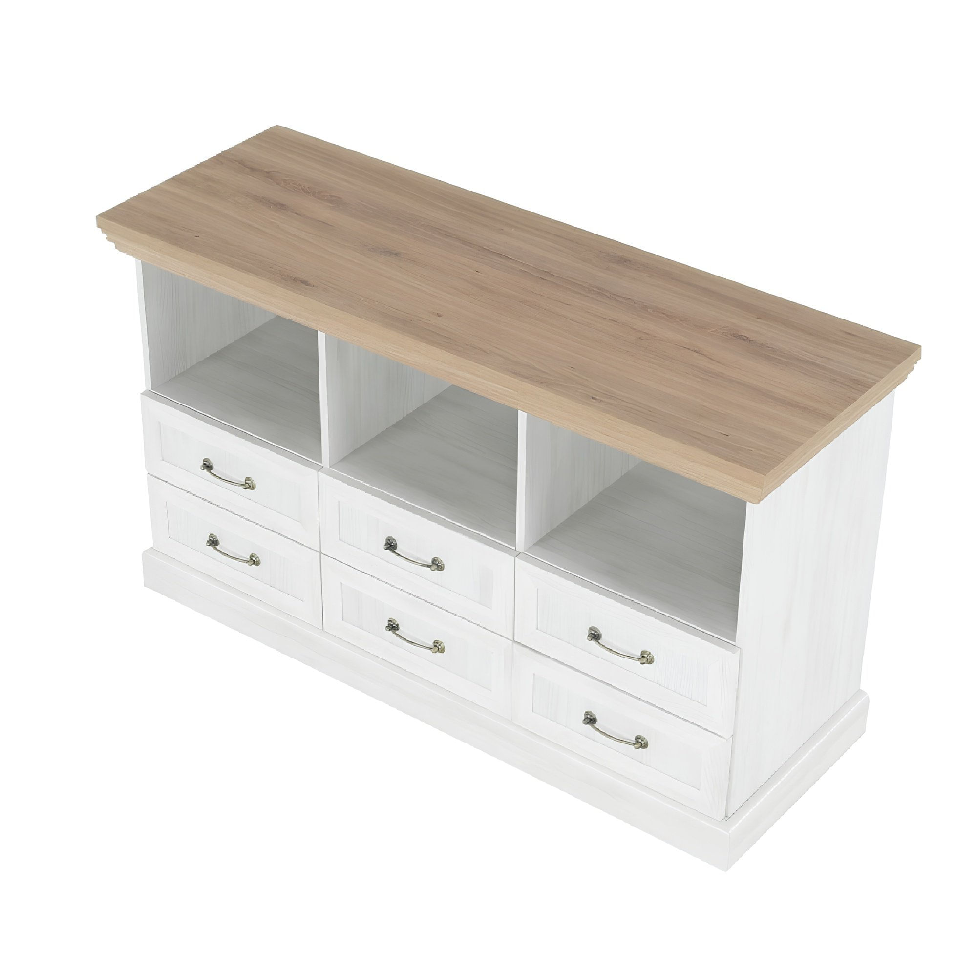 Comoda TV, pin nordic/stejar salbatic, ROYAL RS — imaginea 5