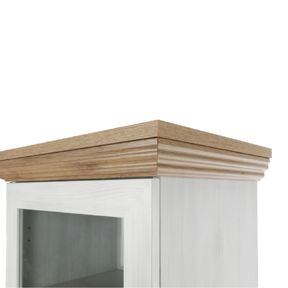Vitrina, pin nordic/stejar salbatic, ROYAL W1D — imaginea 7