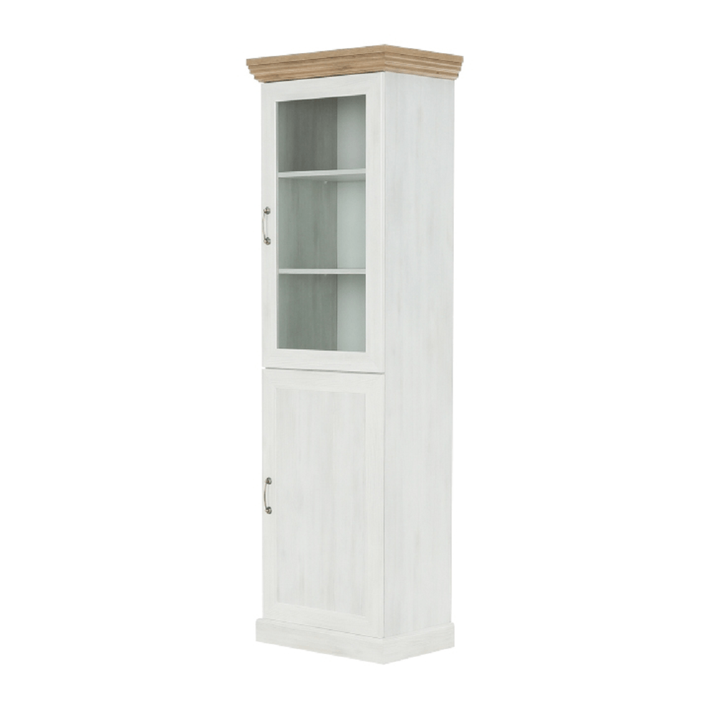 Vitrina, pin nordic/stejar salbatic, ROYAL W1D — imaginea 8