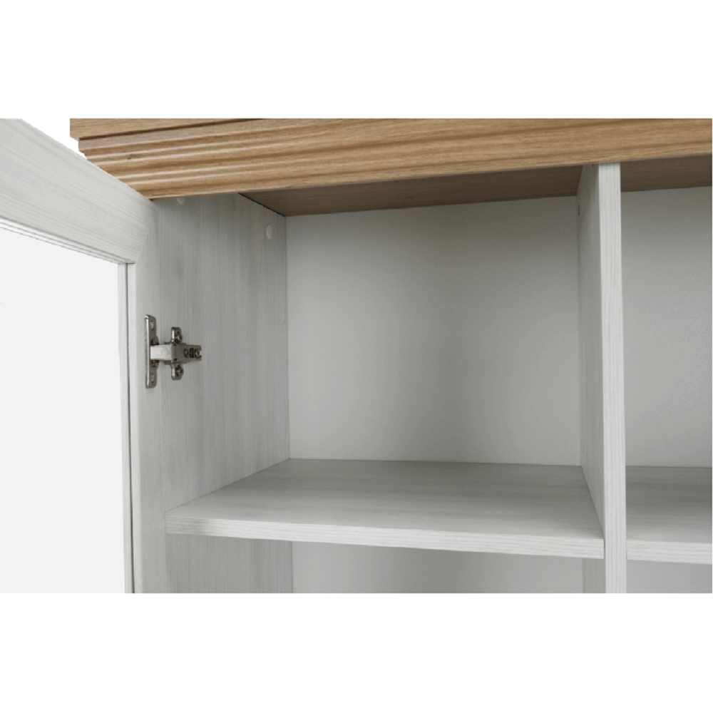 Vitrina, pin nordic/stejar salbatic, ROYAL W2D — imaginea 20