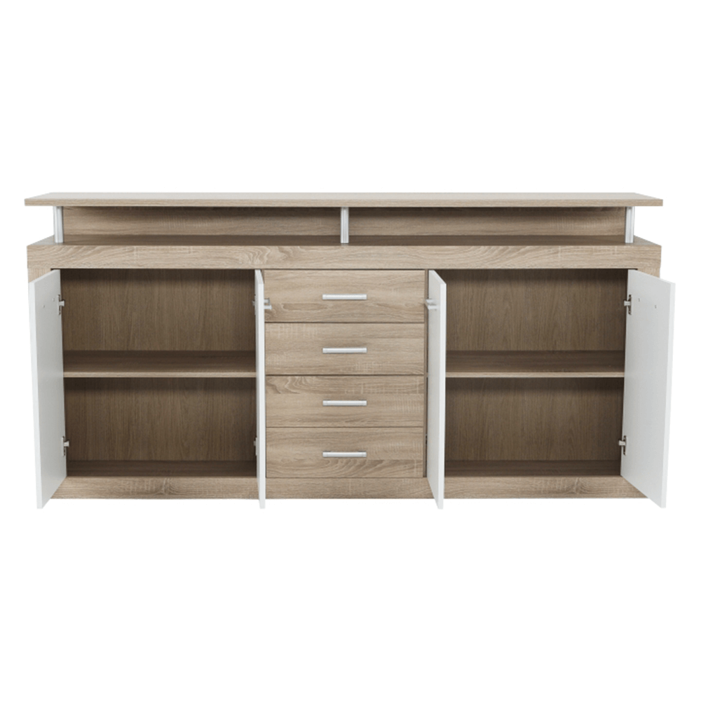 Comoda, stejar sonoma/alba, JUNO - JACHIM NEW — imaginea 8