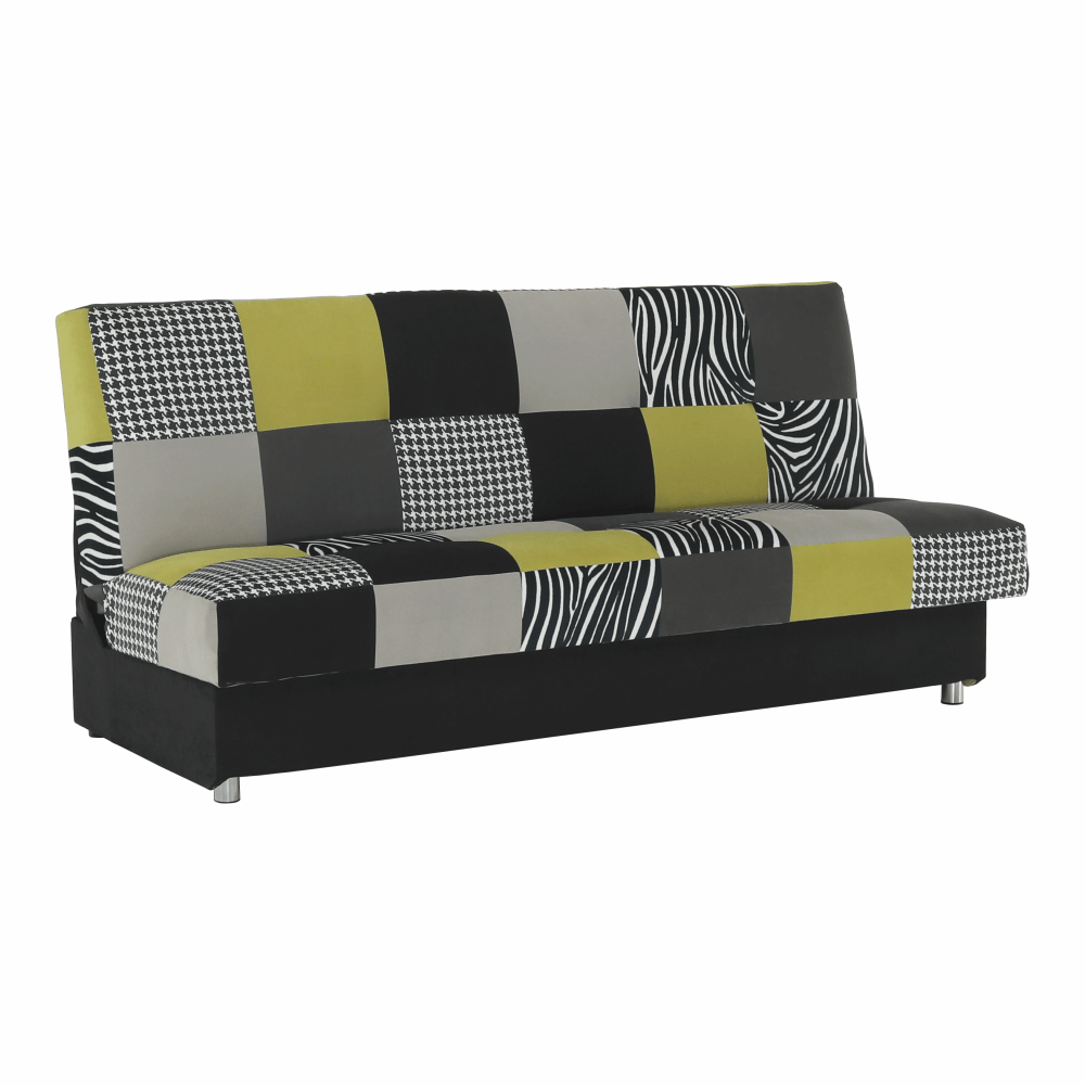 Canapea, textil roz/gri/neagra, ALABAMA — imaginea 5