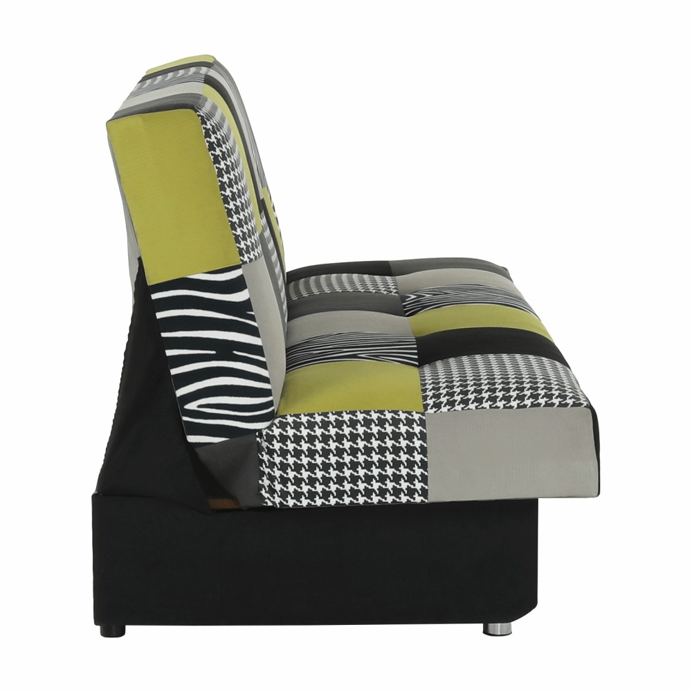 Canapea, textil roz/gri/neagra, ALABAMA — imaginea 6