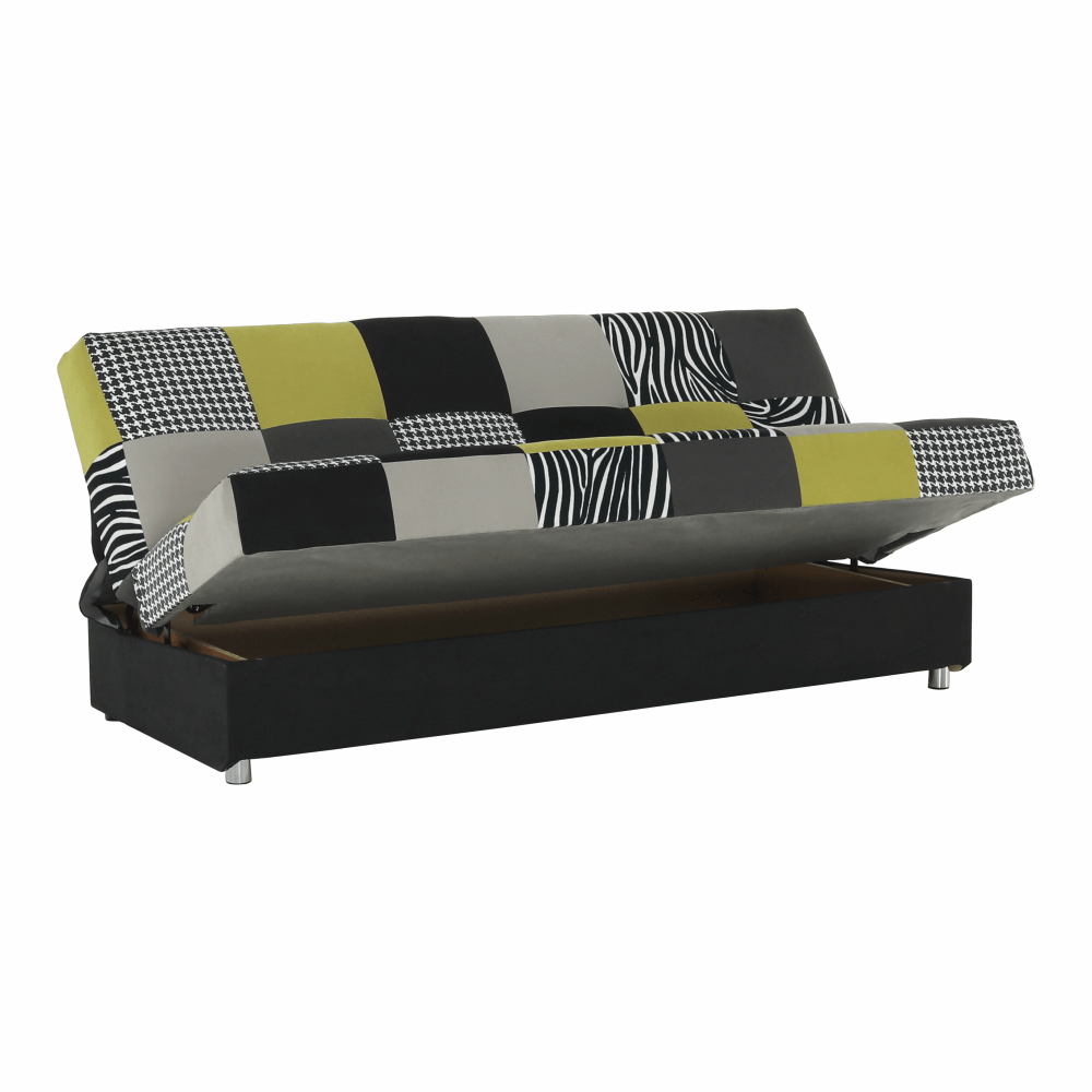 Canapea, textil roz/gri/neagra, ALABAMA — imaginea 9