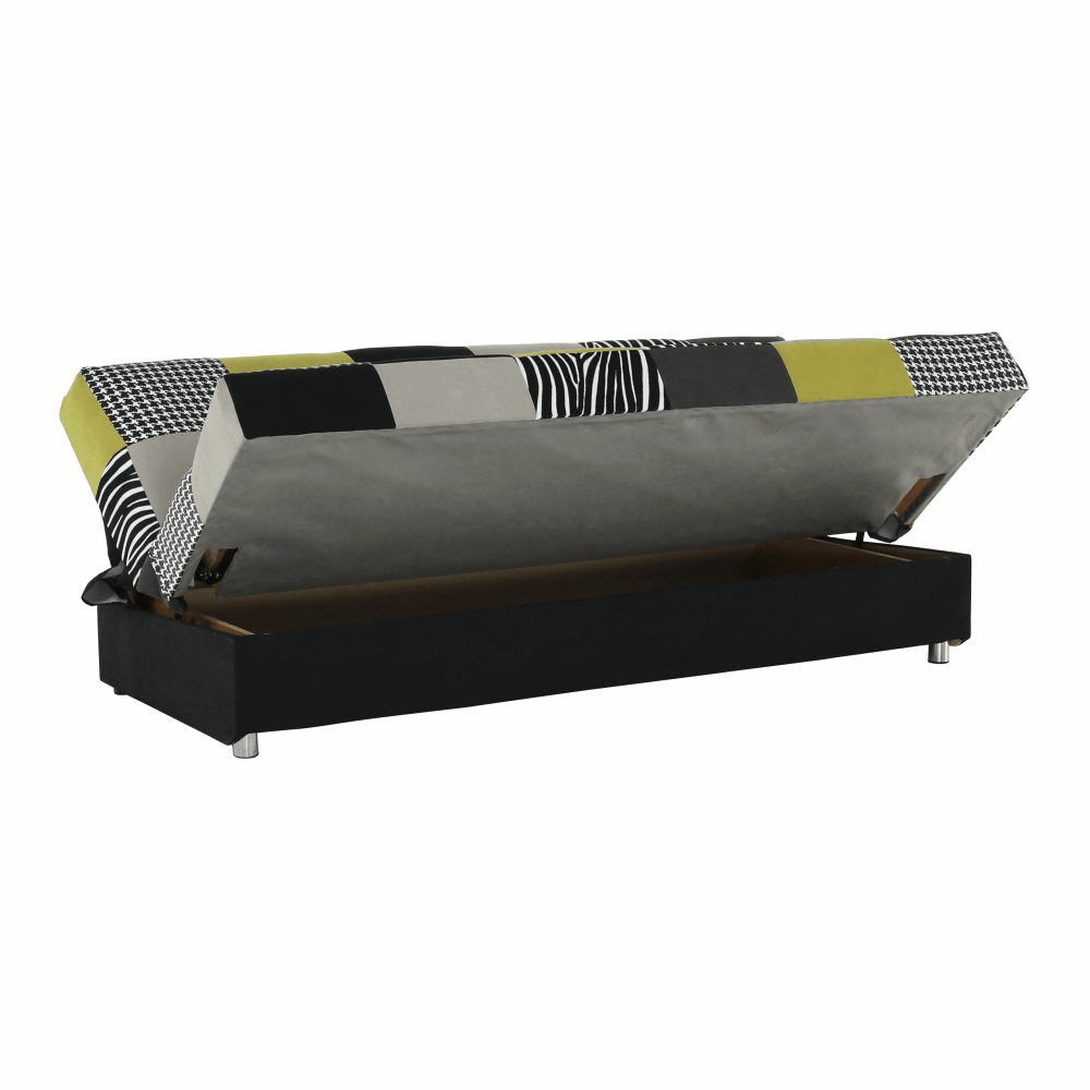 Canapea, textil roz/gri/neagra, ALABAMA — imaginea 10
