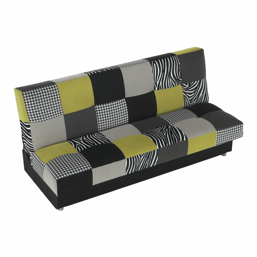 Canapea, textil roz/gri/neagra, ALABAMA — imaginea 11