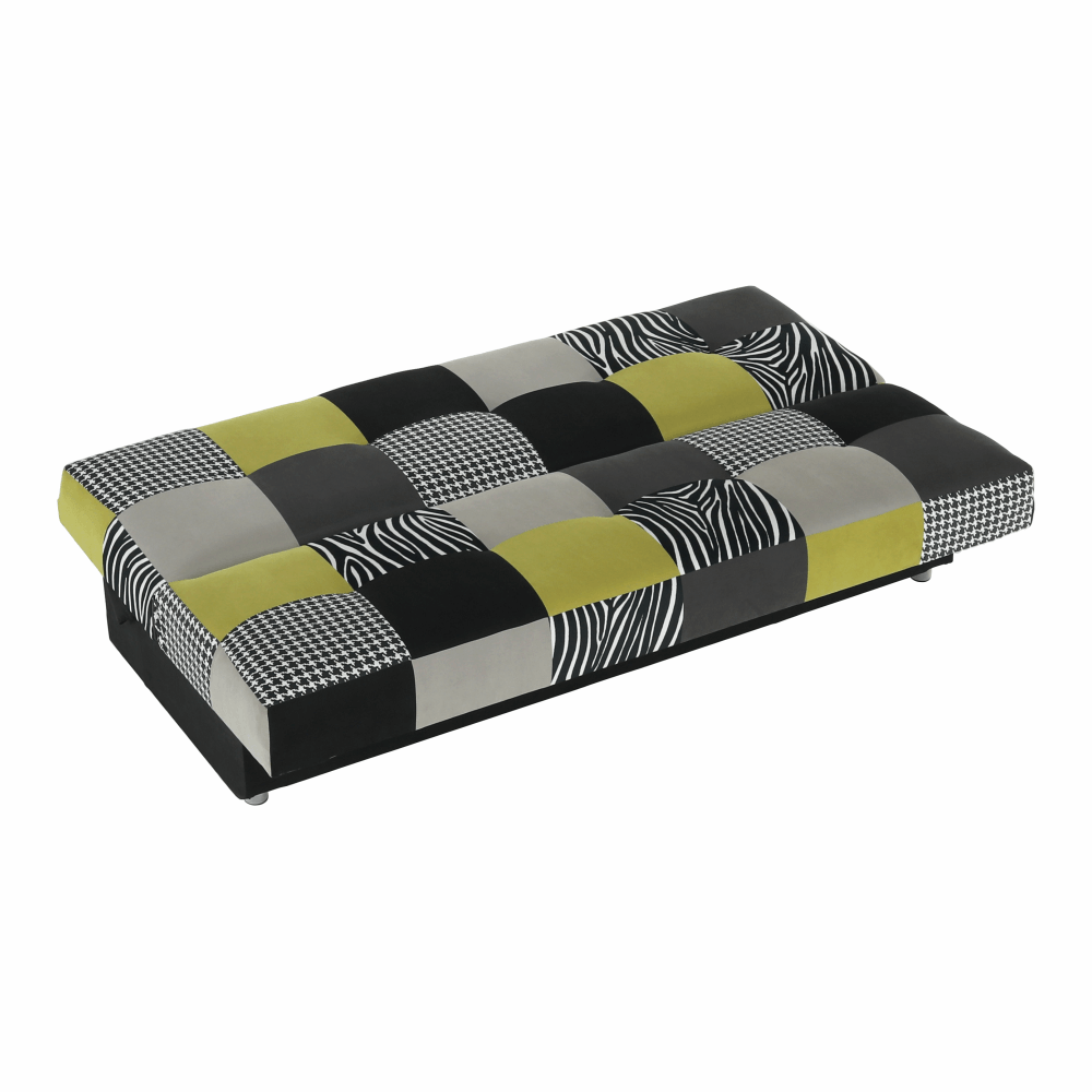 Canapea, textil roz/gri/neagra, ALABAMA — imaginea 13