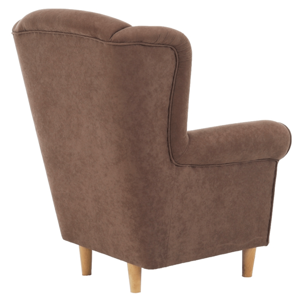 Fotoliu, textil maro, CHARLOT — imaginea 6