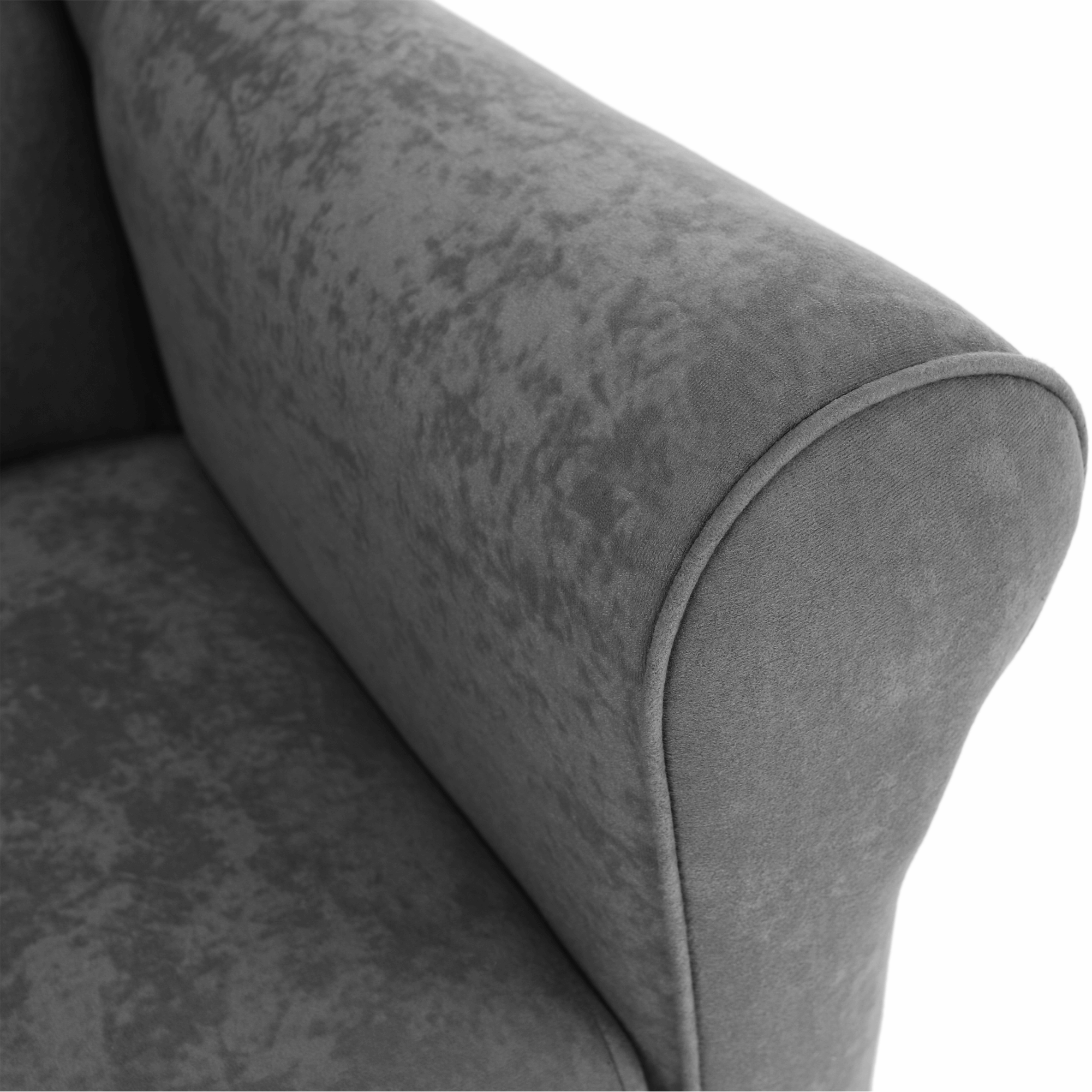 Fotoliu, textil gri, CHARLOT — imaginea 8