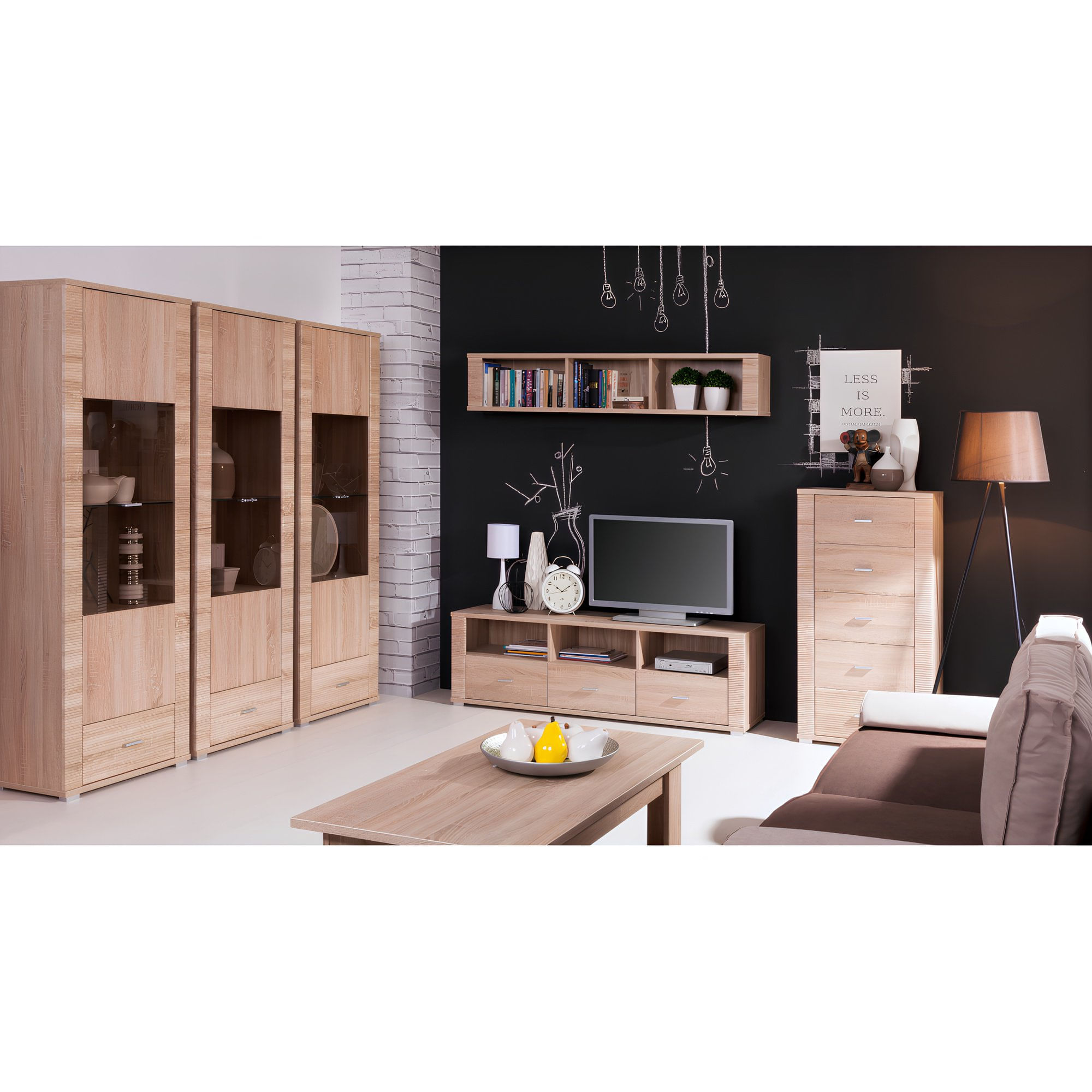 Vitrina tip 5, stejar sonoma, GRAND — imaginea 2