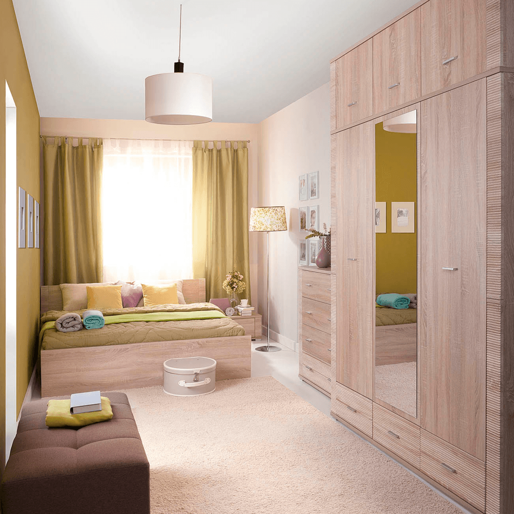 Dulap cu oglinda tip 2, stejar sonoma, GRAND — imaginea 2