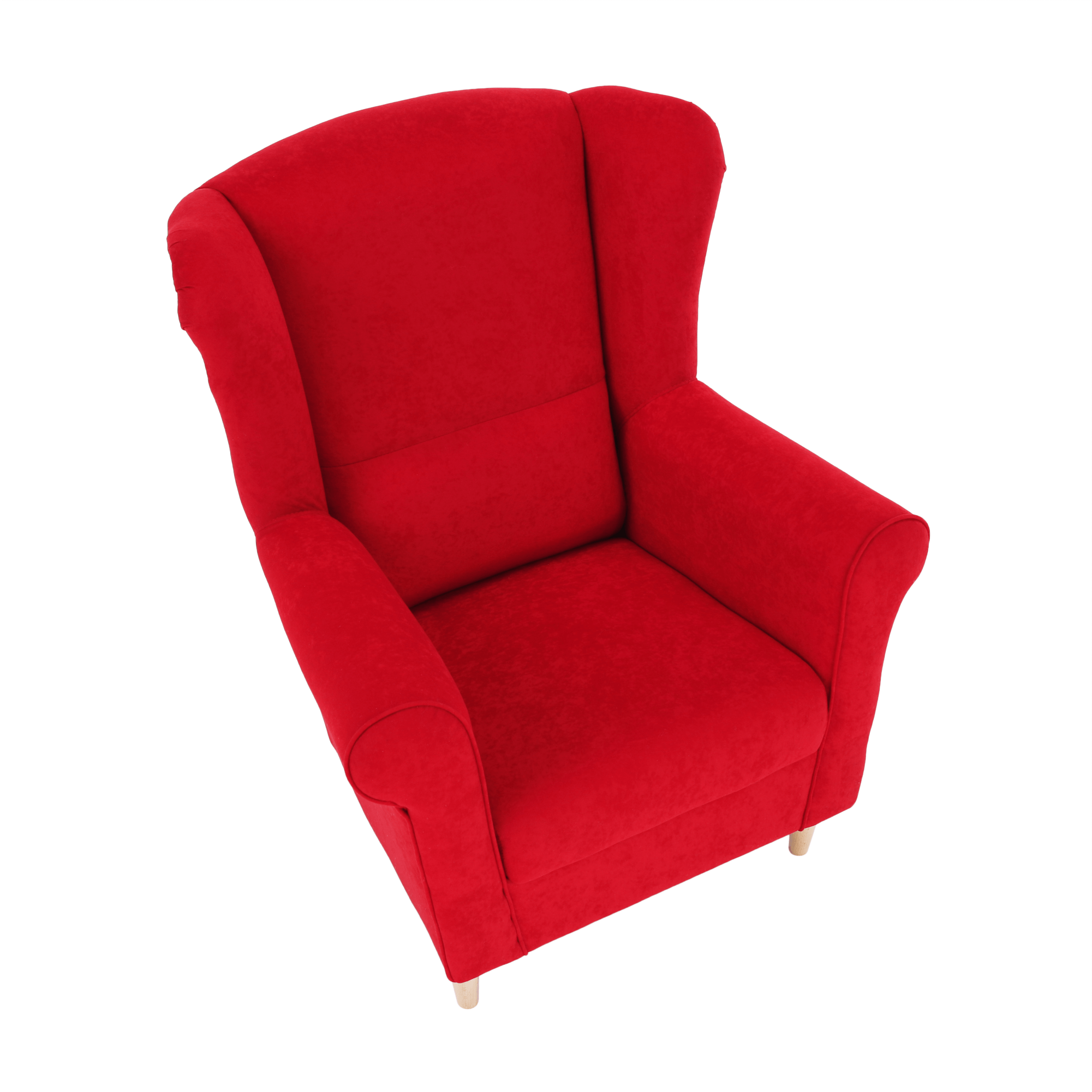 Fotoliu, textil rosu, CHARLOT — imaginea 14