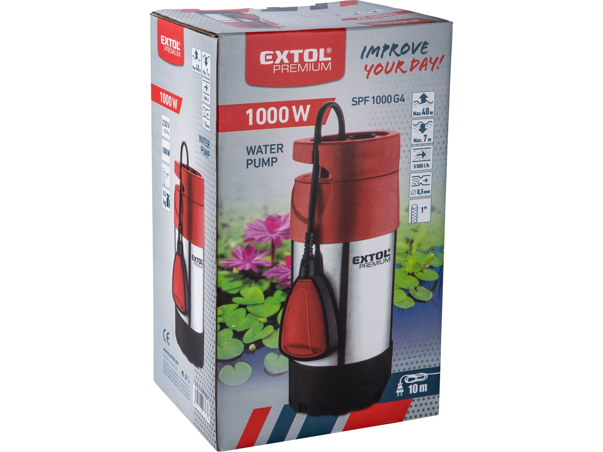 Pompa apa, Extol Premium, 8895008, 1000W, 5500l/h — imaginea 2