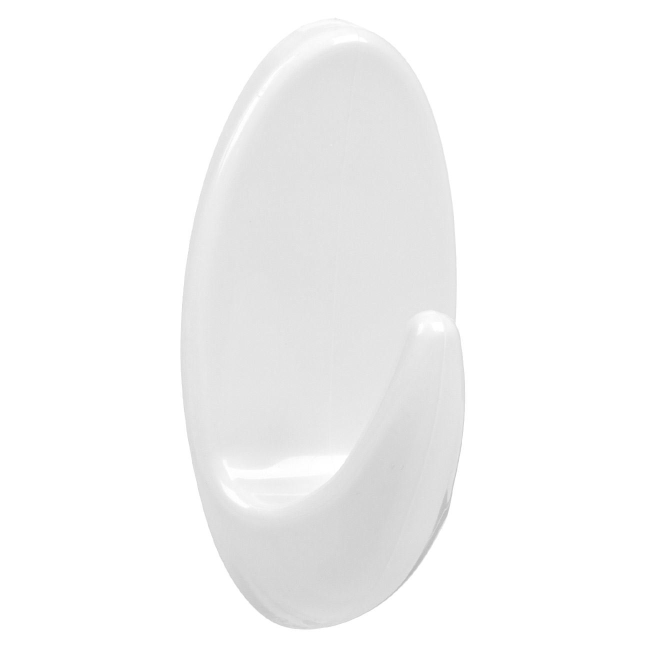 Cuier autocolant din plastic, alb, 11 cm, 1 bucată — imaginea 2