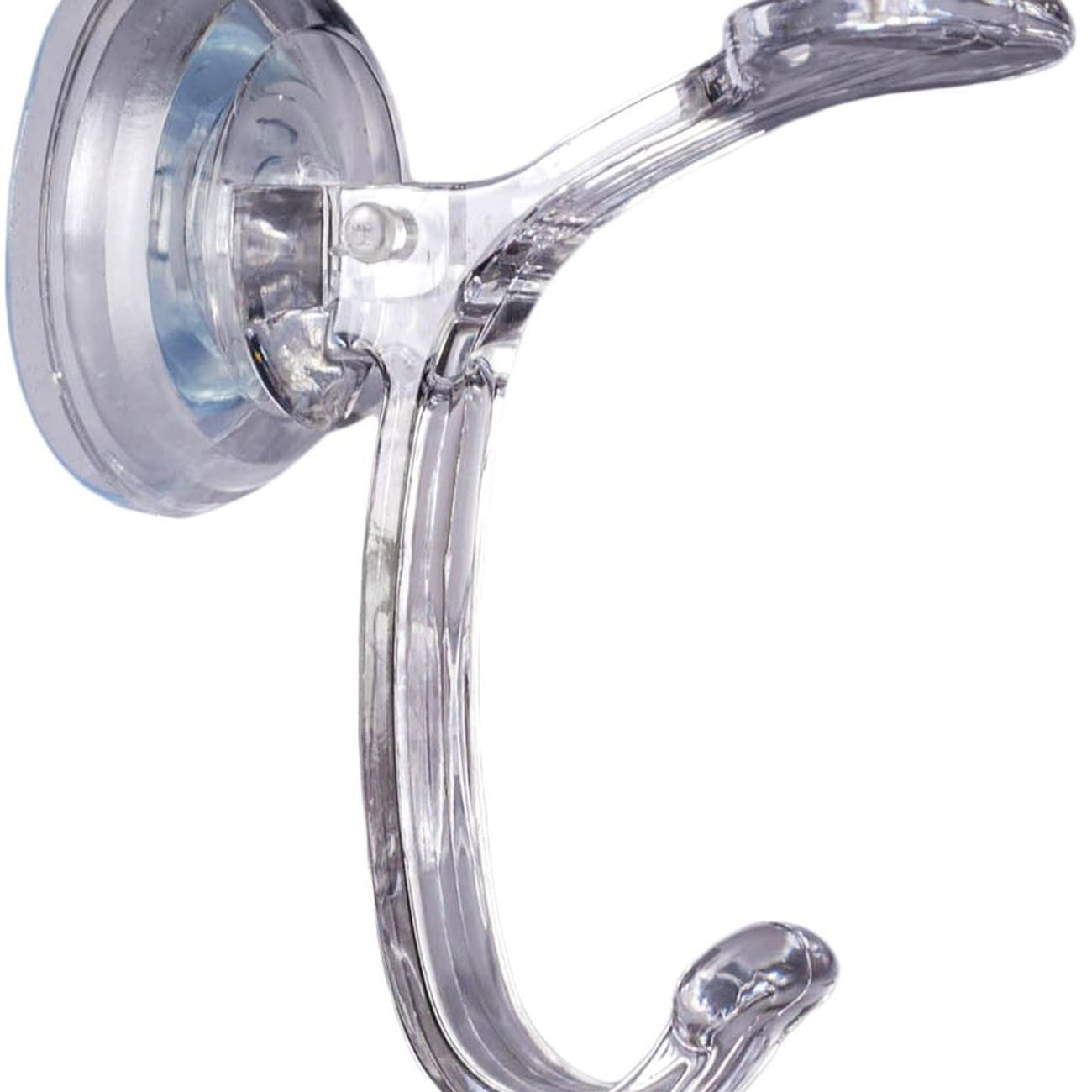 Cuier acrilic cu ventuză, transparent, rezistent la apă, 4 kg — imaginea 2