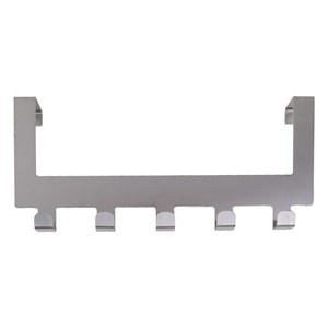 Cuier din Otel Inoxidabil cu 5 Carlige pentru Usa, 30x7,5x14,5cm — imaginea 2