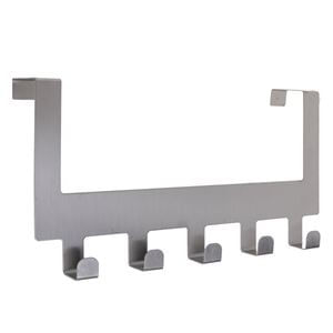 Cuier din Otel Inoxidabil cu 5 Carlige pentru Usa, 30x7,5x14,5cm — imaginea 3