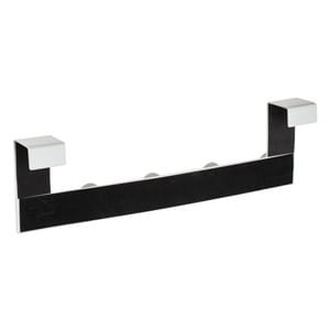 Cuier metalic pentru ușă cu 5 cârlige, 53 cm, alb — imaginea 3