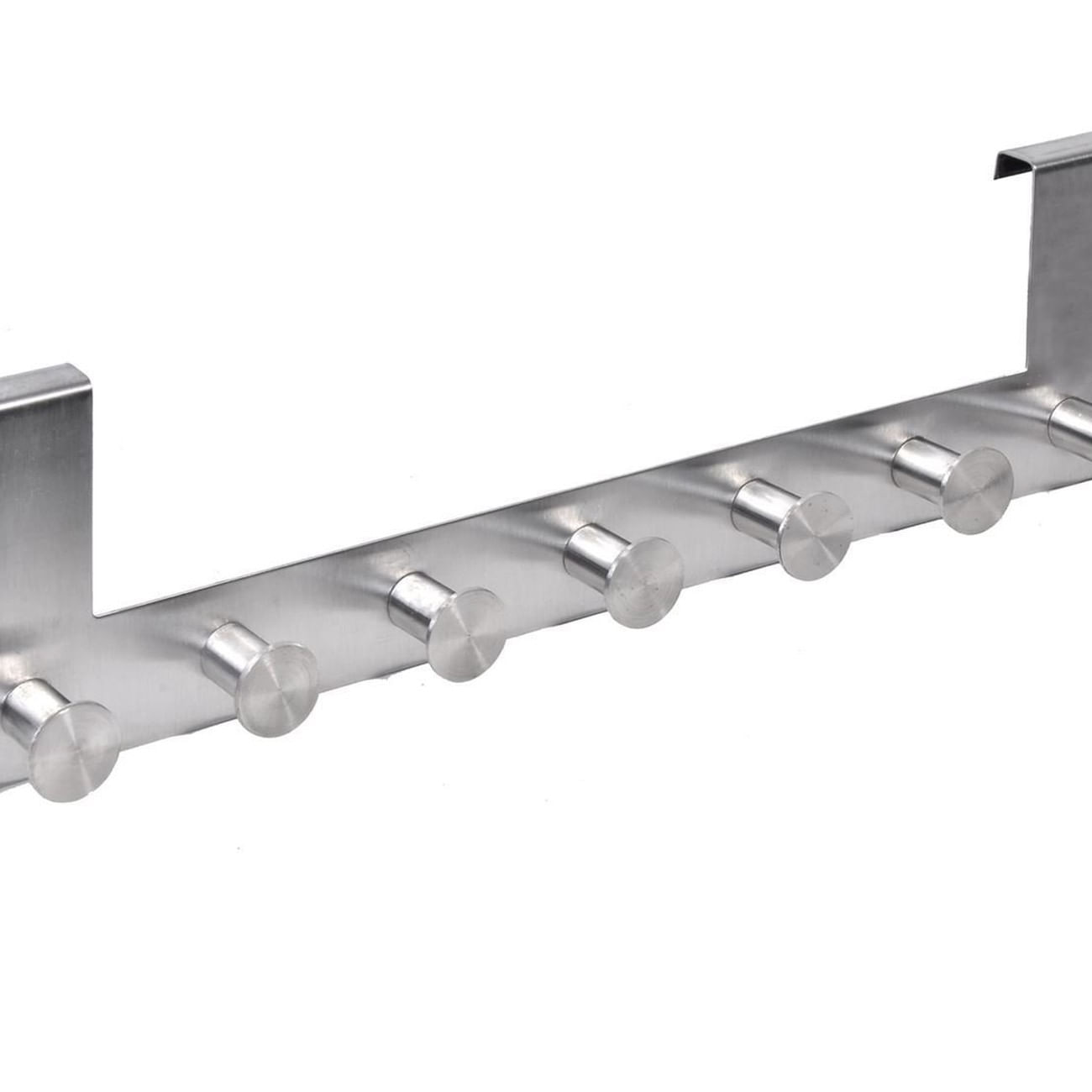 Cuier pentru ușă, 7 cârlige, Inox, 40 cm — imaginea 3
