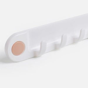 Cuier Autoadeziv Plastic cu 6 Carlige – Montaj Autoadeziv — imaginea 4
