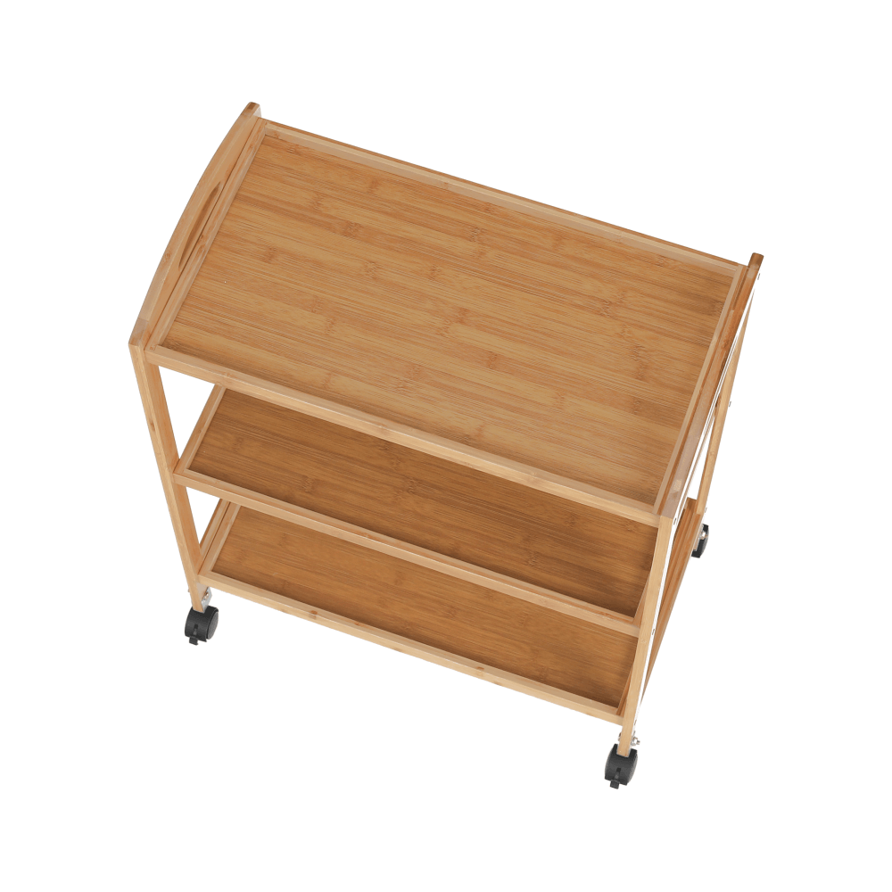 Carucior de servire, natural, MARSEL — imaginea 3