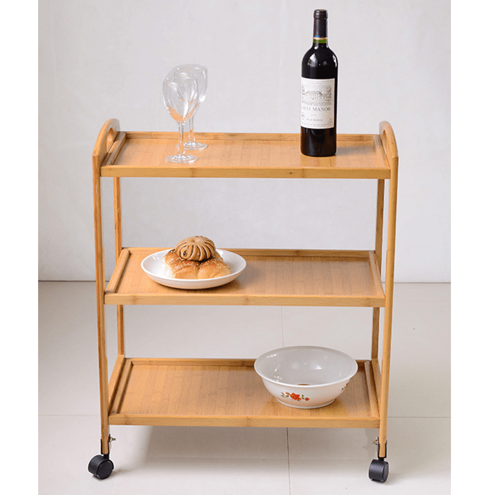 Carucior de servire, natural, MARSEL — imaginea 5