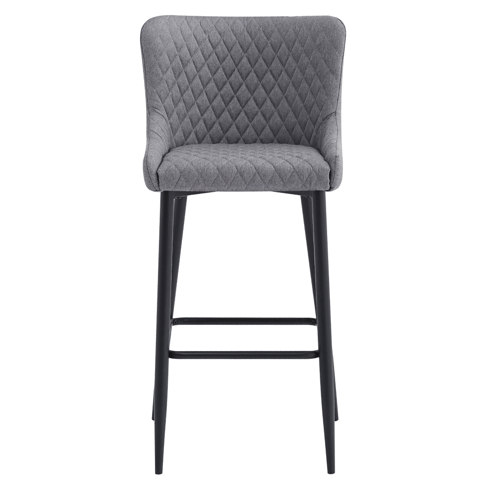 Scaun bar, gri/neagra, CEZARIA — imaginea 3