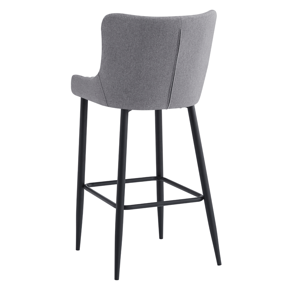 Scaun bar, gri/neagra, CEZARIA — imaginea 4