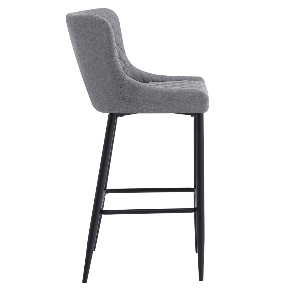 Scaun bar, gri/neagra, CEZARIA — imaginea 5