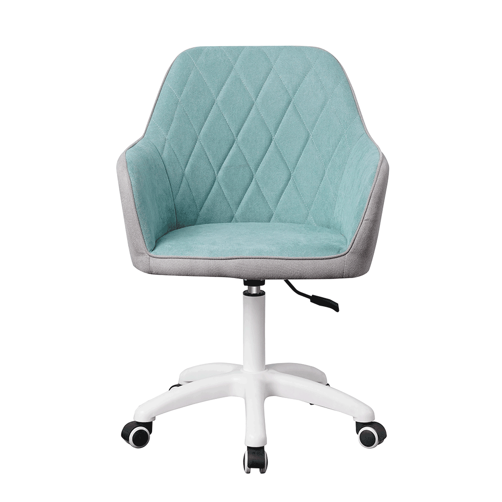 Scaun de birou, tesatura mentol/gri/alb, SANTY — imaginea 3