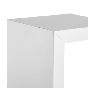 Set 3 Rafturi Suspendate MDF Albe pentru Perete, Design Modern — imaginea 3