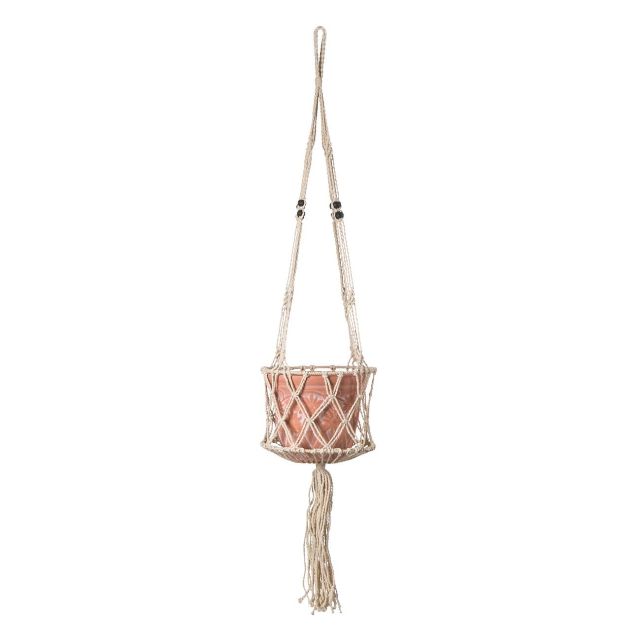 Suport Suspendabil Macrame pentru Ghiveci - Stil Boho — imaginea 3