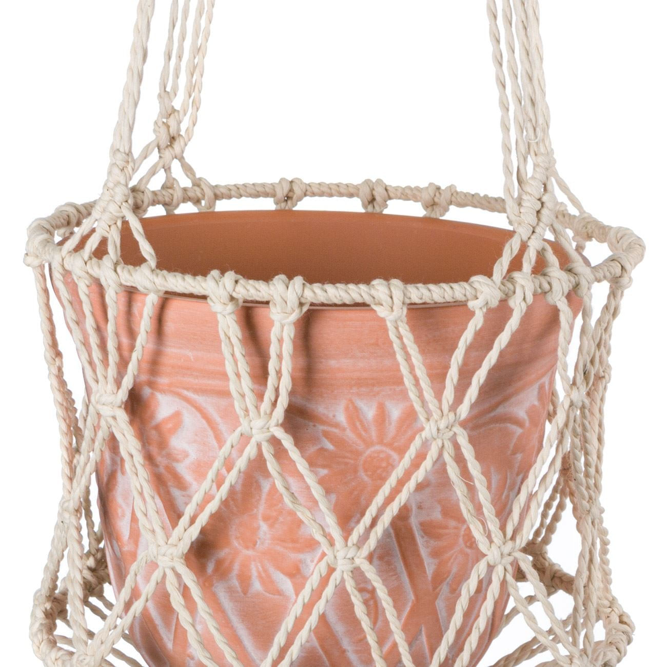 Suport Suspendabil Macrame pentru Ghiveci - Stil Boho — imaginea 4