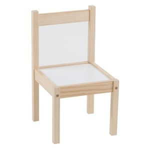 Scaun din Lemn pentru Copii, Alb, 29x29x50.5 cm — imaginea 2