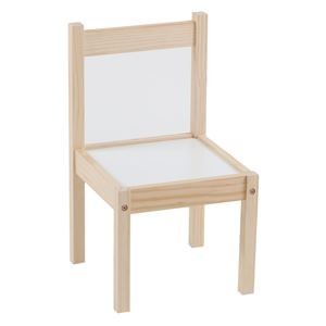 Scaun din Lemn pentru Copii, Alb, 29x29x50.5 cm — imaginea 4