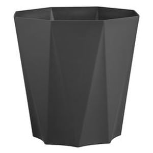 Ghiveci decorativi octogonali din plastic antracit — imaginea 3